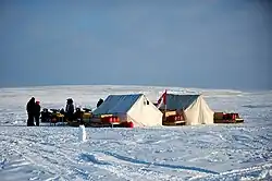 Camp d'entrainement des rangers canadiens à Alert, Nunavut.