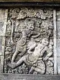 Bas-relief décrivant une scène du Ramayana