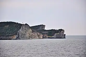 Vue sur le cap Gaspé