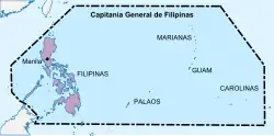 Guam fait partie des Indes orientales espagnoles de 1565 à 1898.