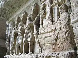 Frise du cloître de la cathédrale de Gérone.