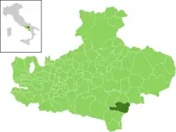 Localisation de Caposele