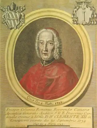 Image illustrative de l’article Prospero Colonna (cardinal, 1739)