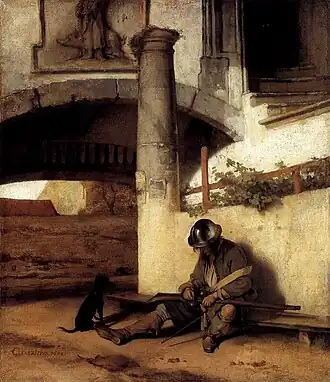 Carel Fabritius, Sentinelle, 1654, Staatliches Museum (Schwerin).