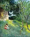 Enfant dans le jardin