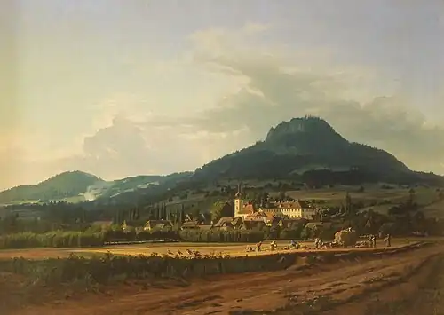 Liběšice, par Carl Robert Croll(milieu du XIXe&nbsp;siècle).