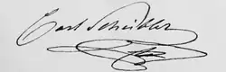 signature de Karl Wilhelm Scheibler