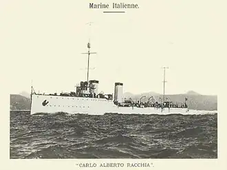 illustration de Carlo Alberto Racchia (destroyer)