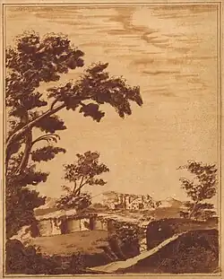 Paesaggio con Castelo XVIIIe siècle