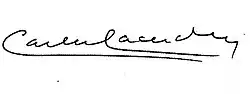 signature de Carlos Lacerda
