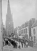 La procession lors du pardon de saint Cornély le 13 septembre 1924.