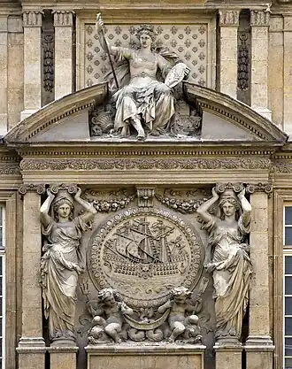 Détail de la façade.