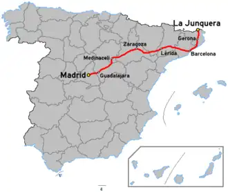 Image illustrative de l’article Route nationale 2 (Espagne)