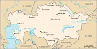 Description de l'image Carte_Kazakhstan.png.