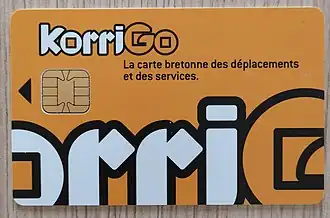 La carte KorriGo.