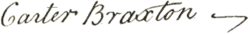 signature de Carter Braxton