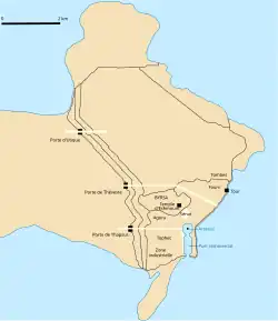 Plan de la Carthage punique.