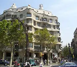 La Casa Milà, dans le quartier de l'Eixample