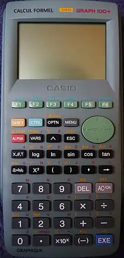 Description de l'image Casio Graph 100+.JPG.