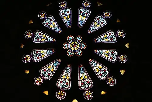 Rosace de l'église.