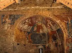 Fresques de la voûte en « cul-de-four ».
