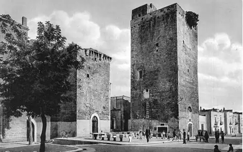 Le château sur une photo ancienne au début du XXe&nbsp;siècle.