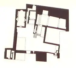 Plan du château après restauration.