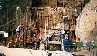 Chantier de fouille.