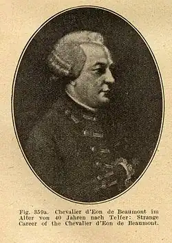 portrait : chevalier d'Éon