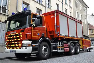 Véhicule du SDIS de Meurthe-et-Moselle.