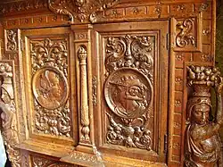 Détail de l'un des cabinets italiens du XVIe&nbsp;siècle.