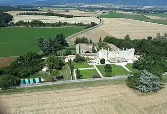 Château de Genas vue aérienne