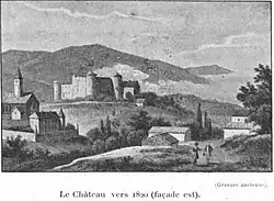le château en 1820