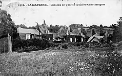 Le château de Valette en 1915.