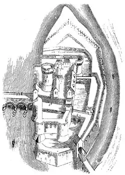 Le châtelet par Viollet-le-Duc.