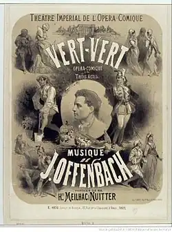 Création de Vert-Vert de Jacques Offenbach (1869).