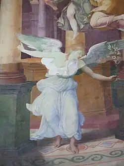 L'ange de l'Annonciation de l'Abbaye de Chaalis vers 1544.