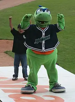Mascotte des Lake Monsters du Vermont.