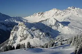 Vue des Fornets depuis la Croix de Culet