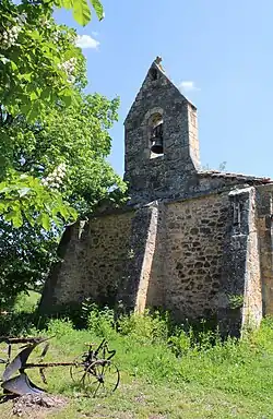 Le clocher-mur de la chapelle Saint-Roch.