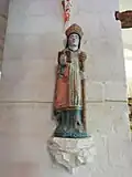 Statue de saint Guénolé.
