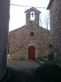 La façade de la chapelle.