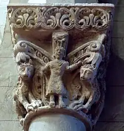 Le prophète Daniel dans la fosse aux lions.