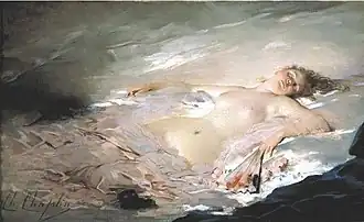 Dans les rêves, huile sur toile de Charles Chaplin, vers 1886.