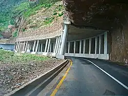 Abris en pierres sur la Chapman's Peak Drive.