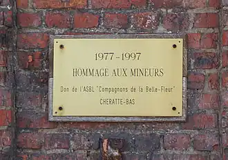 Plaque commémorative.