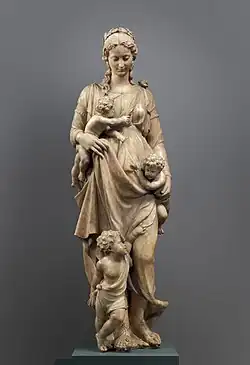 La Charité et ses enfants Metropolitan Museum of Art. Albâtre, France ou Pays-Bas, XVIe siècle