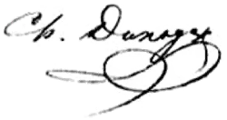 signature de Charles Dunoyer