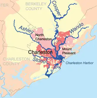Localisation de Charleston