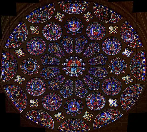 Baie 122Rose du transept Sud.